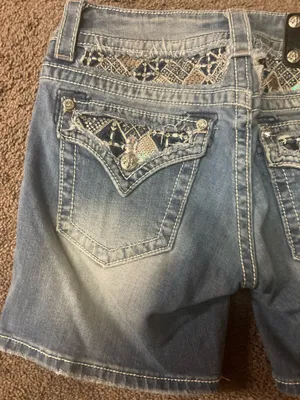 Miss Me Denim Shorts Distressed thumbnail 7