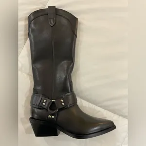 Marc Fisher black leather Boots thumbnail 6