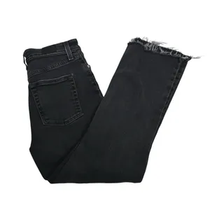 BDG Womens 26 Kick Flare High Rise Cropped Jeans in Black thumbnail 3