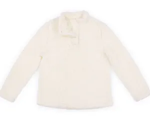 White Sherpa Fleece Pullover (S) thumbnail 1