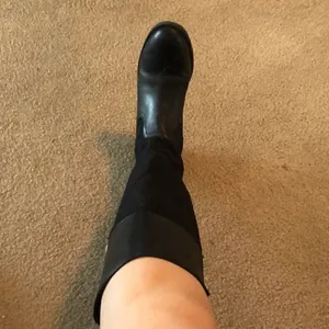 Tommy Hilfiger Black Mid Calf Zip Up Boots with Gold Hardware- Size 8 thumbnail 10