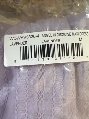 Lost + Wander Angel In Disguise Maxi Dress Lavender Purple Smocked Cotton M thumbnail 15