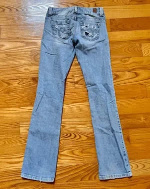 Vintage Lowrise Daredevil Bootcut Jeans Distressed Y2K thumbnail 4