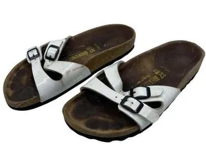 Unisex Birkenstock White Sandals Size: 6 thumbnail 1