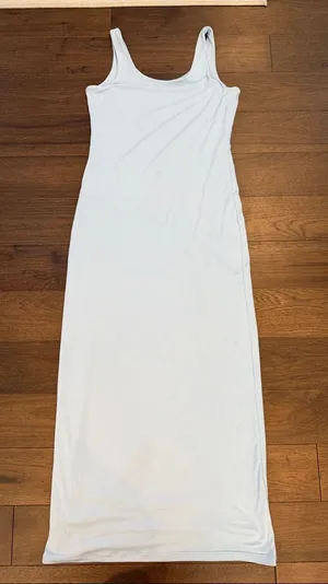 Bumpsuit Light Blue Maternity Maxi Dress Size Large - C30-111 thumbnail 1
