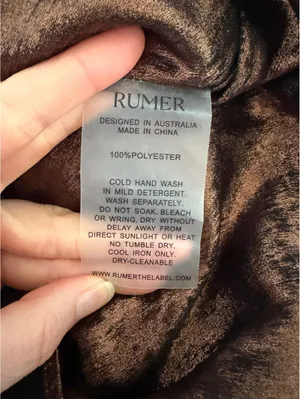 Rumer The Label Phoenix Maxi Dress Bronze Size Large Party Going Out Vacation thumbnail 7