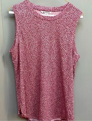 Athleta Pink Sleeveless Muscle Tee thumbnail 1