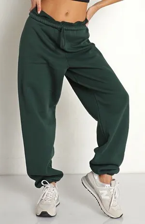Joah Brown Oversized Jogger Dark Pine Green XS/Small thumbnail 1