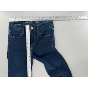 American Eagle Skinny Jeans Size 0 Super Stretch High Rise Dark Wash 25” inseam thumbnail 11