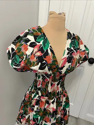 Misa Los Angeles The Della Dress In White Multi thumbnail 6