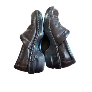 BOC dark brown leather‎ upper Peggy Clogs sz 8 thumbnail 10