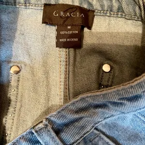 Gracia Blue Jean Shorts with Studded Detail thumbnail 3