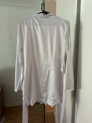 White blazer satin dress Size M thumbnail 5