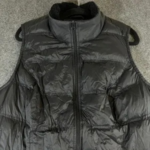 J. Jill Womens Black Down Puffer Vest‎ Quilted Sherpa Lined Mock Neck XL thumbnail 7