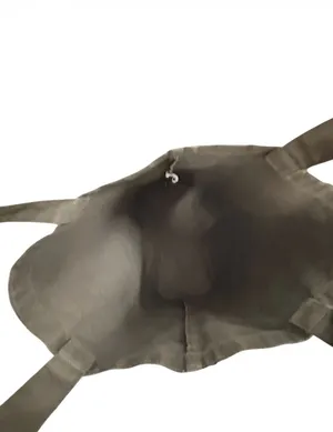 Grey Graphic Tote with Bear “LETS HIBERNATE” Gray thumbnail 7