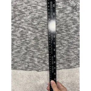 American‎ Eagle XXS Women's Gray Soft Knit Lettuce Trim Plush Swing Dress thumbnail 4