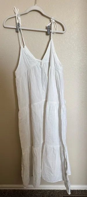 Jacquie the Label Flowy Boho Maxi Dress Sz S Strappy Tiered‎ Gauze Beach NEW thumbnail 1
