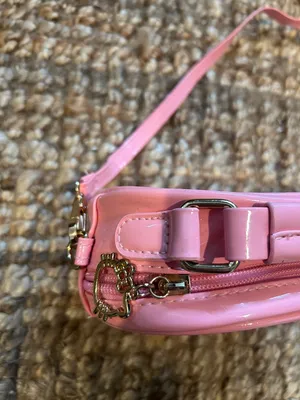 Vintage Hello Kitty Pink Patent Satchel Crossbody Bag thumbnail 4