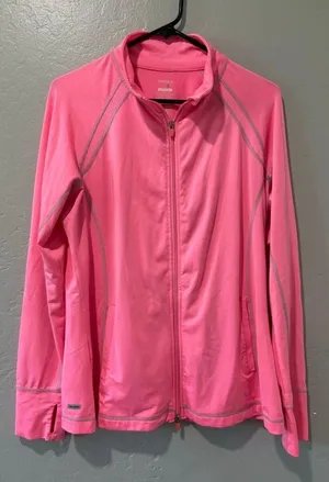 Danskin Now Neon Pink Zip Up thumbnail 1