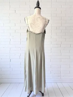 A New Day Chiffon Ruffled Maxi Dress Size Large NWT thumbnail 4