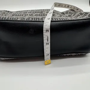 Juicy Couture Monogram Satchel Crossbody Bag Black White Logo AOP‎ thumbnail 6