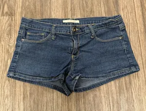 Forever 21 Shorts Womens 28 Blue‎ Dark Wash Denim Jorts Jean Y2K Summer Beach thumbnail 1