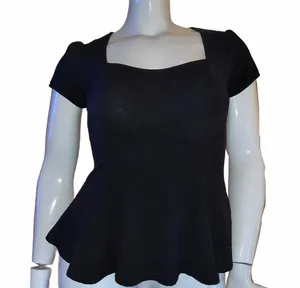 Forever 21 Textured Peplum Top thumbnail 1