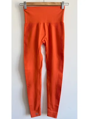 SET Active x Madelyn Cline Sculptflex Seamless Leggings Orange XS High Rise thumbnail 3