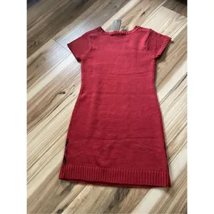 NWT Knitted mini dress L Red Size L thumbnail 7