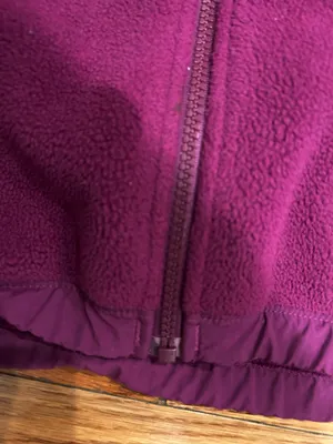 The North Face 90s Retro Denali purple fleece Hoodie jacket XL teenage!Women s/M thumbnail 14