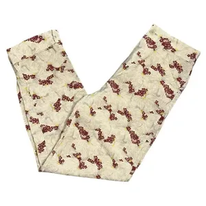 Zara Printed Cuffed Hem Mid-Rise Dress Pants(Size Small) thumbnail 1