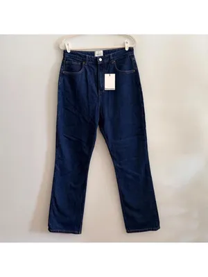 REFORMATION Jax Stretch High Rise Straight Jeans In Seneca thumbnail 3