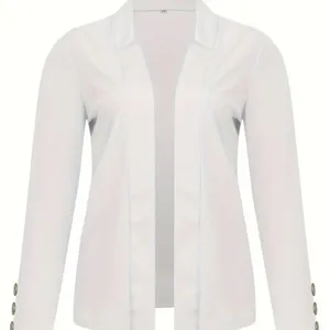 Elegant Cream Women's Blazer Size XXL thumbnail 3