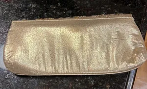 Gold clutch bag thumbnail 2