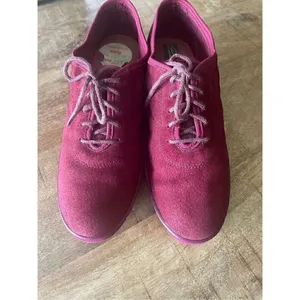 Vintage Pinwheels Sneakers raspberry genuine suede thumbnail 2