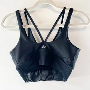 Alo Airlift Double Trouble Layered Sports Bra Black Small thumbnail 7