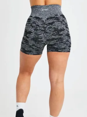 AYBL Evolve Camo Seamless Shorts Black and Grey size‎ Large thumbnail 3