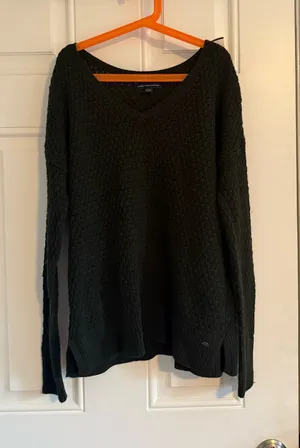 American Eagle Outfitters Dark Green Sweater thumbnail 1