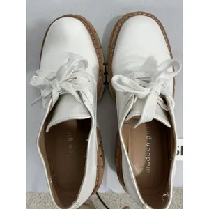 Womans Madden Girl Phoennix Size 6m White Lace Up Platform Chunky Heel Shoes thumbnail 6