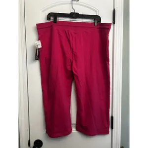 Active USA NYL New York Laundry Pink Rhinestone Capri Lounge Pants 2X NWT Plus Size thumbnail 12