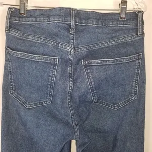 GAP High Rise Vintage Slim Jeans Size 4R 27 Dark Villa Wash Blue Stretch Denim thumbnail 10