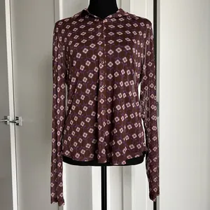 Lavender Moon Shirt Womens XL Sheer Mesh Floral Print Long Sleeve Retro Preppy thumbnail 4