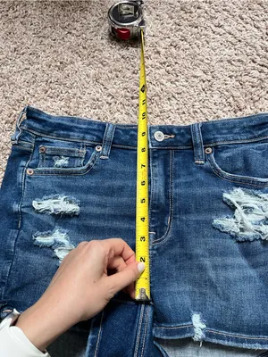 American Eagle High Rise Denim Shorts thumbnail 8
