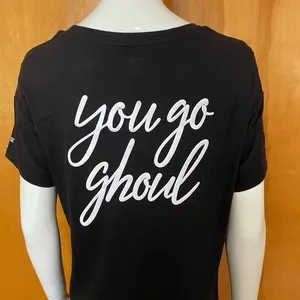 PINK Victoria’s Secret You Go Ghoul Vampire Tee Size XS Oversized Halloween thumbnail 9