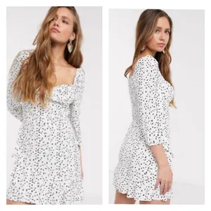 Anthropologie Rahi Confetti Print Puff Sleeve Mini Dress‎ Women's Size XL thumbnail 2