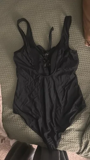 Black Aerie One-Piece Swimsuit thumbnail 2