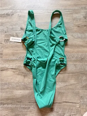 Pacsun swim teal one piece thumbnail 3