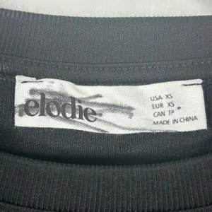Elodie Womens Ribbed Long Sleeve Thong‎ Bodysuit Black Crew Neck XS CTSR1309 thumbnail 5
