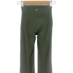 Lululemon Groove Super-High-Rise Flared Pant Army Green Size 0 Nulu thumbnail 8