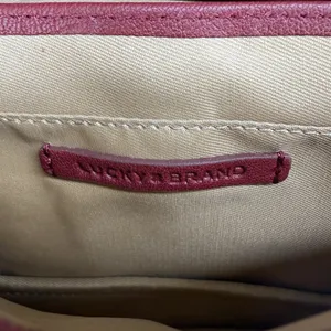 NWOT‎ Lucky Brand Burgundy Calf Hair Leather Crossbody Bag Sleek Thin Profile thumbnail 8